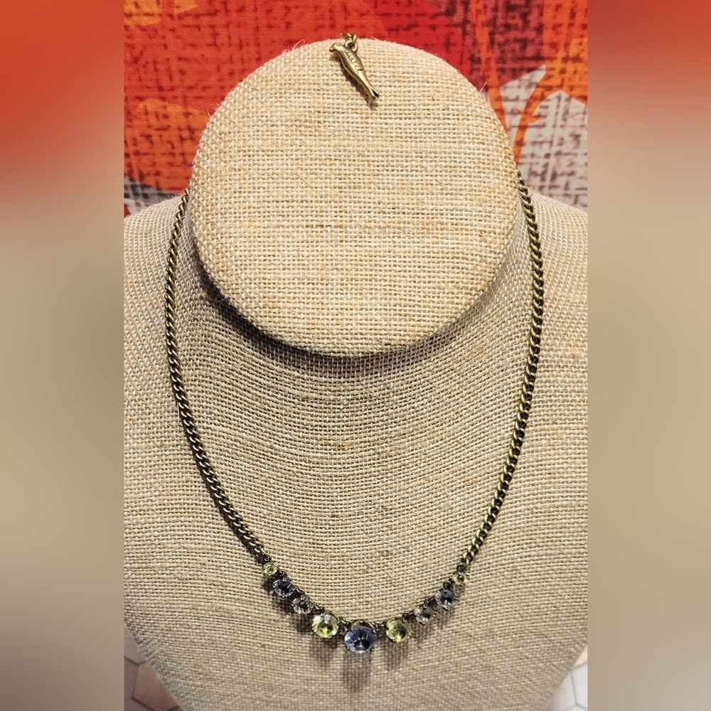Chloe + Isabel "Rare" Colored Round Crystal Collar Necklace